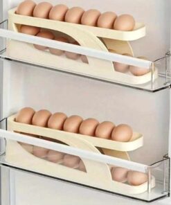 Automatic Scrolling Egg Rack Holder Storage Box