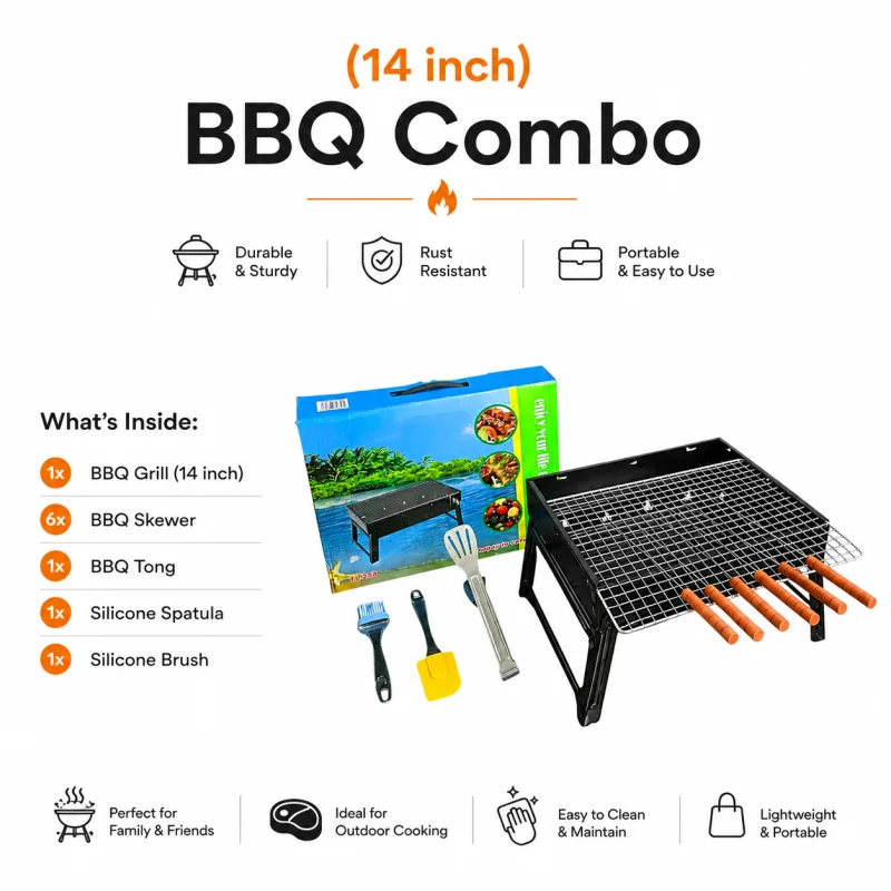 Premium Stainless Steel BBQ Grill Stand